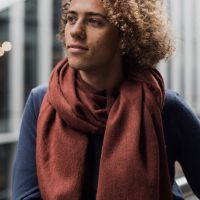 BUFANDY | Sjaal Solid - Maroon Clay 1